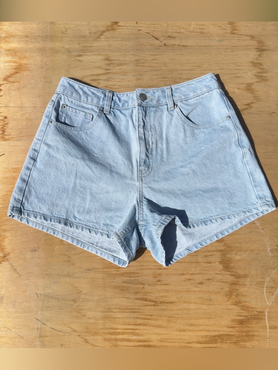 Simons Pants - Simons Light Blue High-Rise Denim Shorts